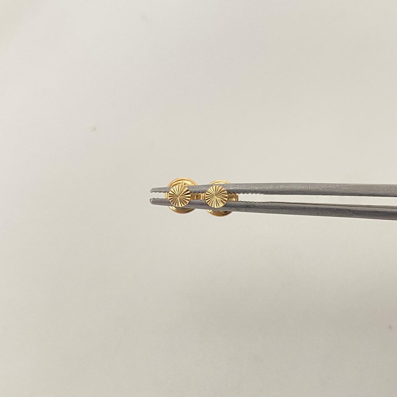 Topos circulo diamantado Oro amarillo 18k 0,4 Gr / 3,1 mm